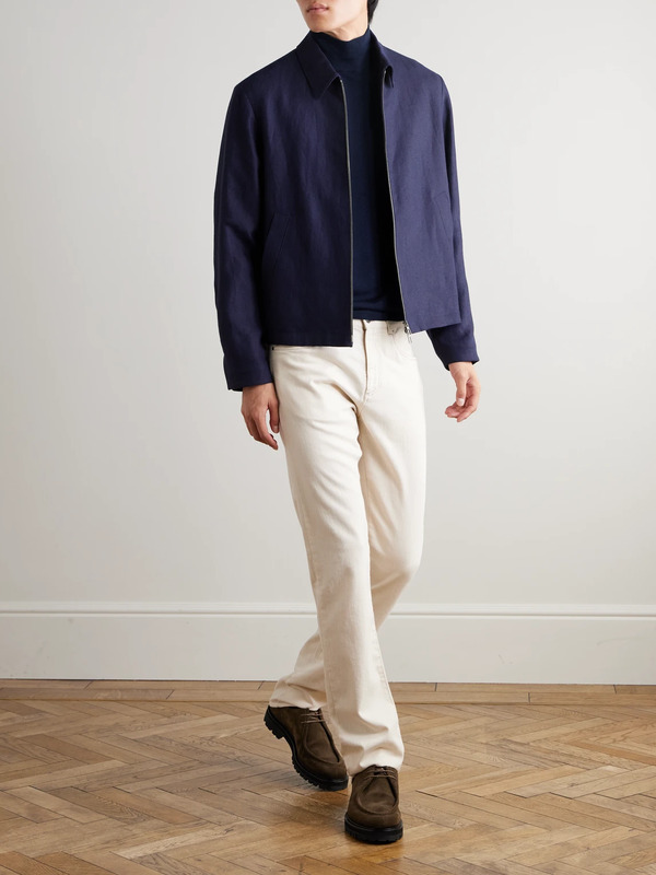  Canali - Wool Rollneck Sweater - Men - Blue - It 50 