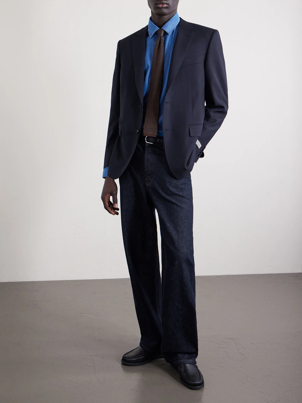  Canali - Wool Suit Jacket - Men - Blue - It 48 