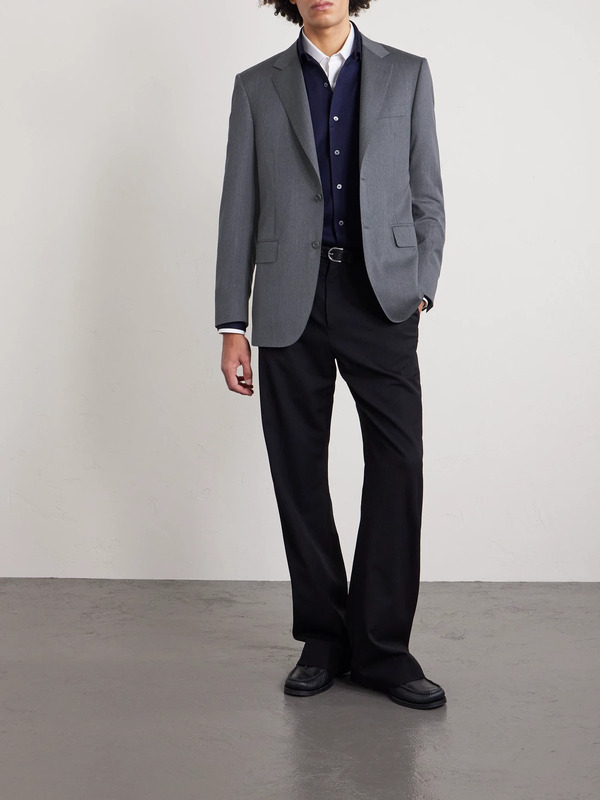  Canali - Wool Suit Jacket - Men - Gray - It 46 
