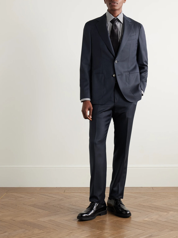  Caruso - Wool Suit Jacket - Men - Blue - It 46 