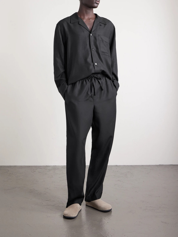  Cdlp - Straight-leg Lyocell Pyjama Trousers - Men - Black - Xl 