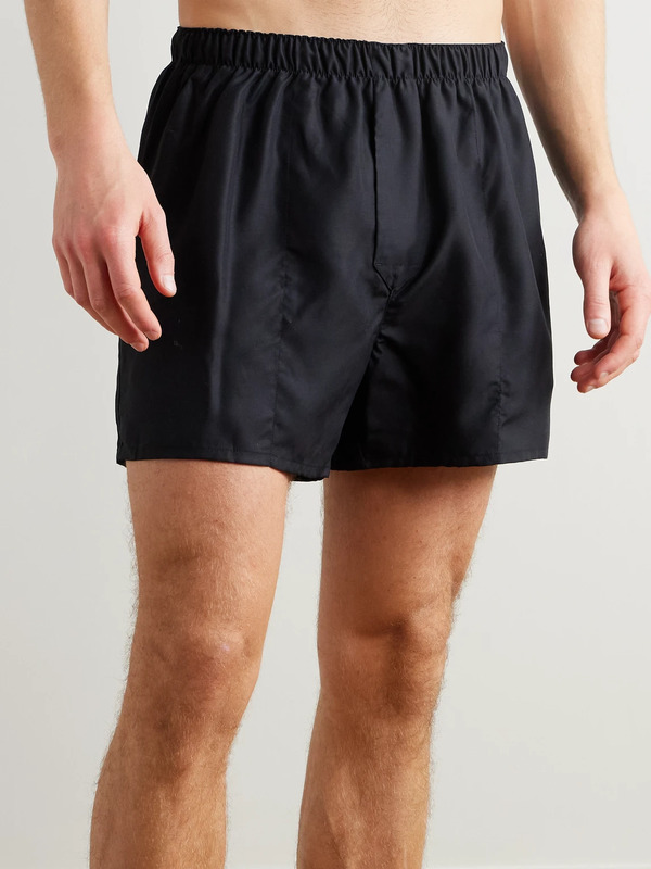  Cdlp - Tencel™ Lyocell-poplin Boxer Shorts - Men - Black - Xxl 