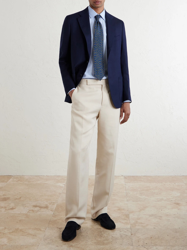  De Petrillo - Wool-hopsack Blazer - Men - Blue - It 48 