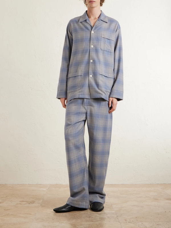  Derek Rose - Kelburn 52 Checked Cotton Pyjama Set - Men - Blue - M 