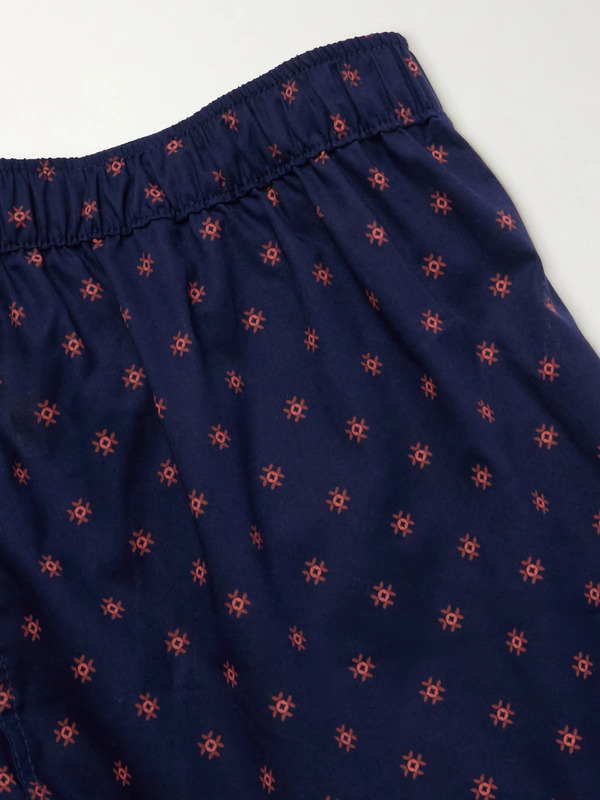  Derek Rose - Nelson 109 Printed Cotton Boxer Shorts - Men - Blue - S 