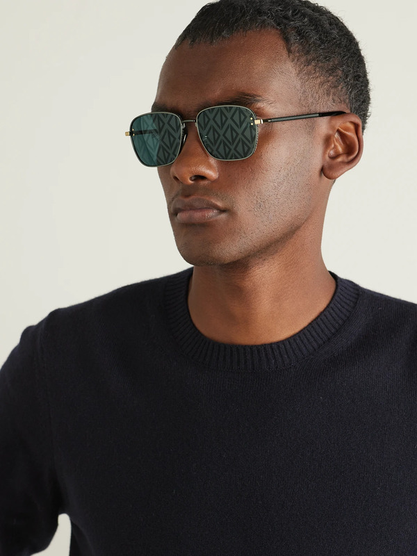  Dior Eyewear - Cd Diamond S4u D-frame Silver-tone And Tortoiseshell Acetate Sunglasses - Men - Black 