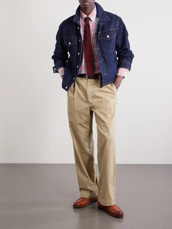  Drake's - Checked Cotton Shirt - Men - Pink - S 