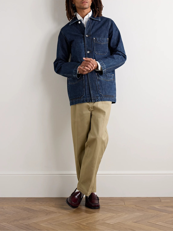  Drake's - Selvedge Denim Jacket - Men - Blue - Uk/us 38 