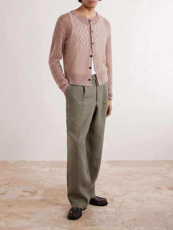  Dries Van Noten - Knitted Cardigan - Men - Brown - S 