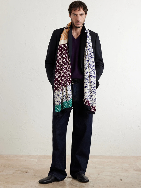  Dries Van Noten - Printed Satin Scarf - Men - Multi 