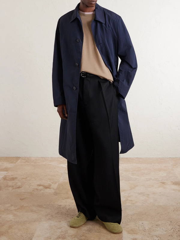  Dries Van Noten - Shell Trench Coat - Men - Blue - M 