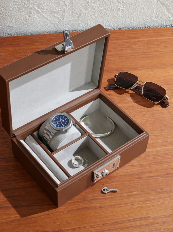  Dunhill - Century Leather Jewellery Box - Men - Brown 