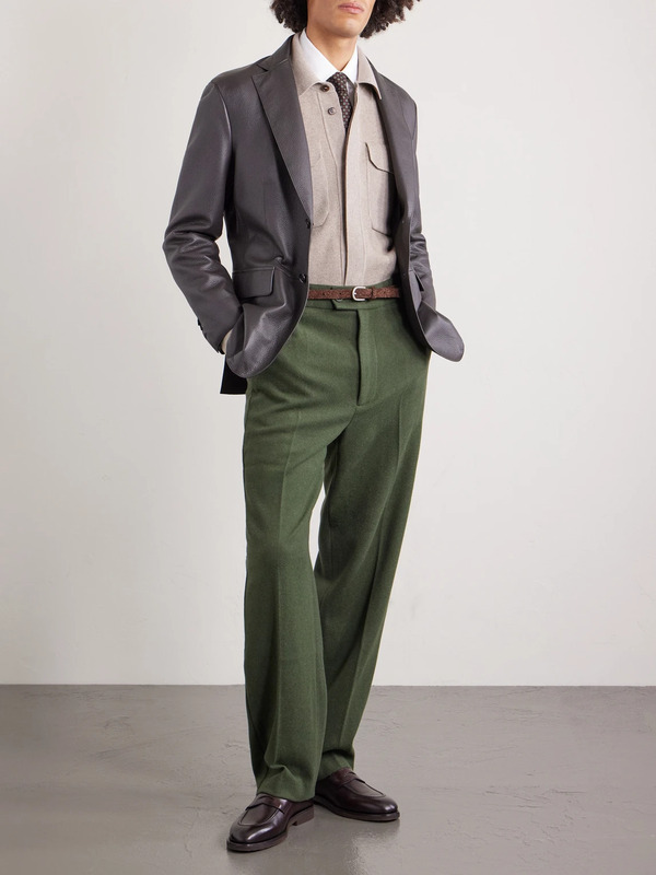  Dunhill - Cotton And Cashmere-blend Overshirt - Men - Neutrals - S 