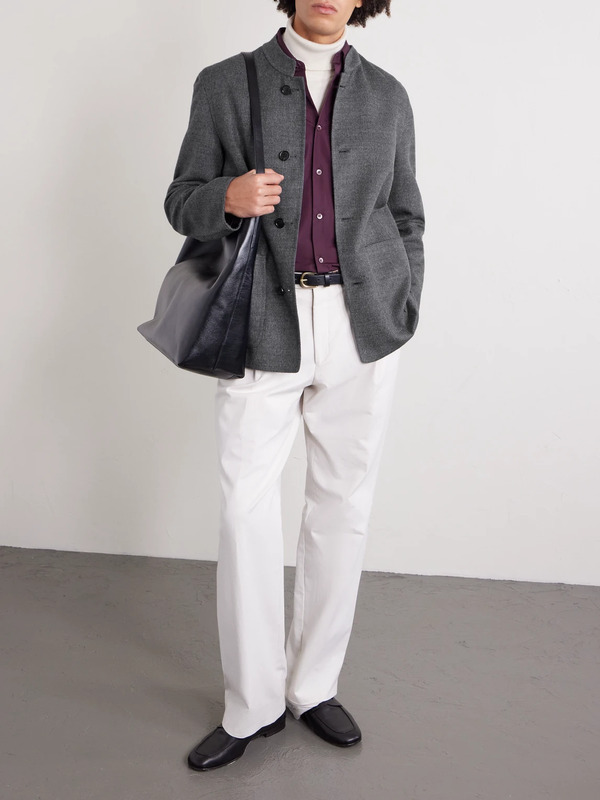  Dunhill - Reversible Wool-blend Jacket - Men - Gray - It 48 