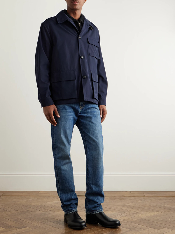  Dunhill - Twill Shirt Jacket - Men - Blue - S 