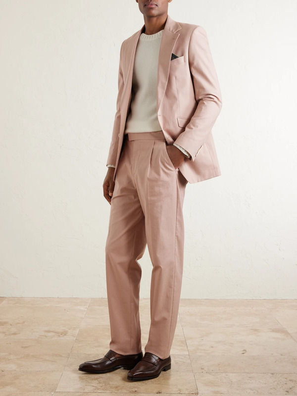  Favourbrook - Cooper Straight-leg Linen Trousers - Men - Pink - Uk/us 28 
