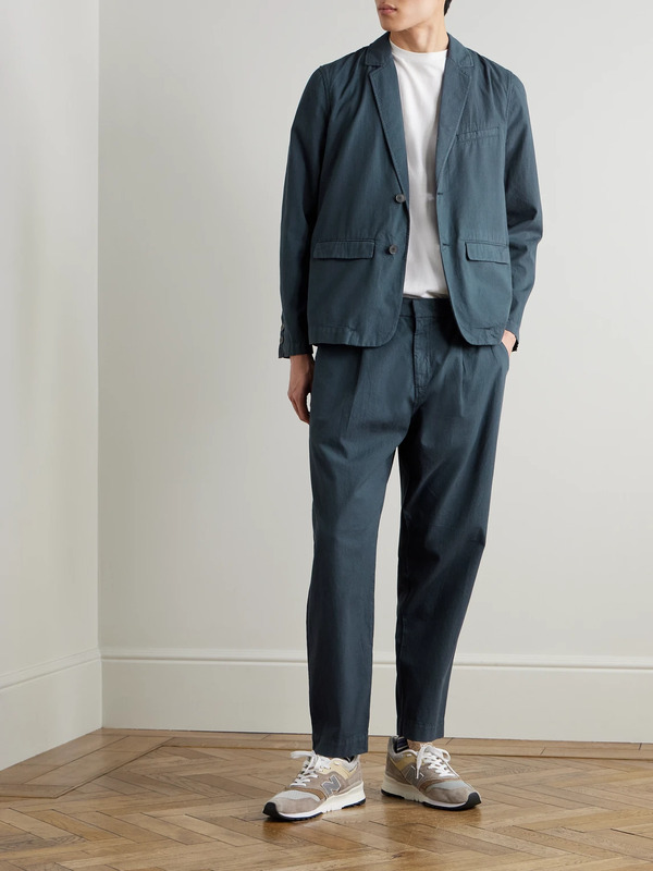  Folk - Assembly Textured-cotton Blazer - Men - Blue - S 