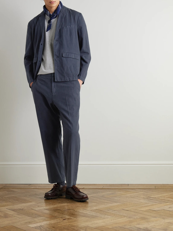  Folk - Lunar Linen And Cotton-blend Blazer - Men - Blue - S 