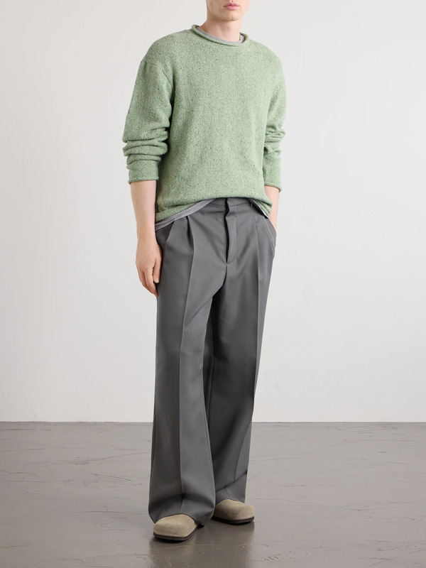  Folk - Slouch Knitted Sweater - Men - Green - S 