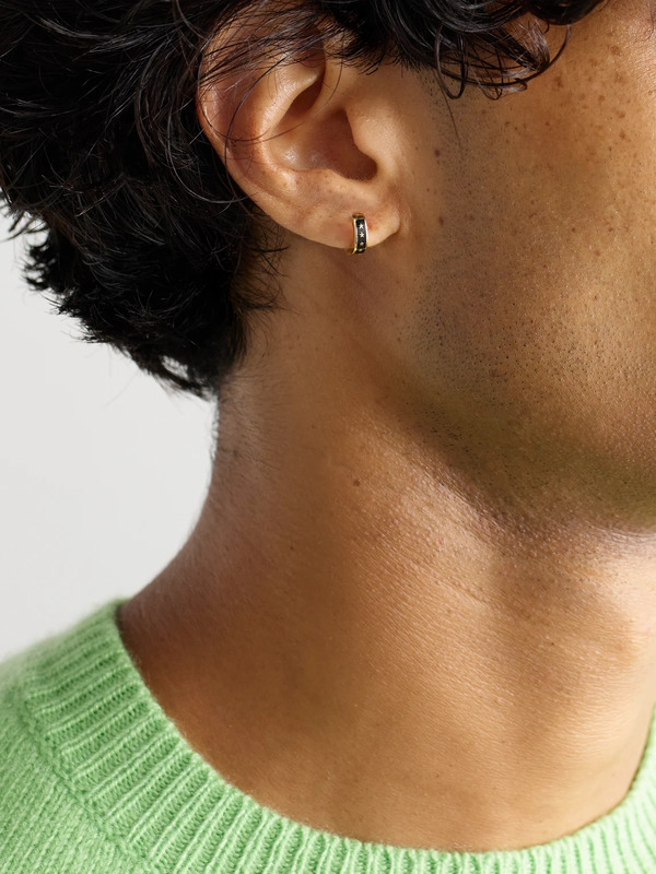  Foundrae - Resilience Tenet 18-karat Gold Ceramic Earring - Men - Gold 