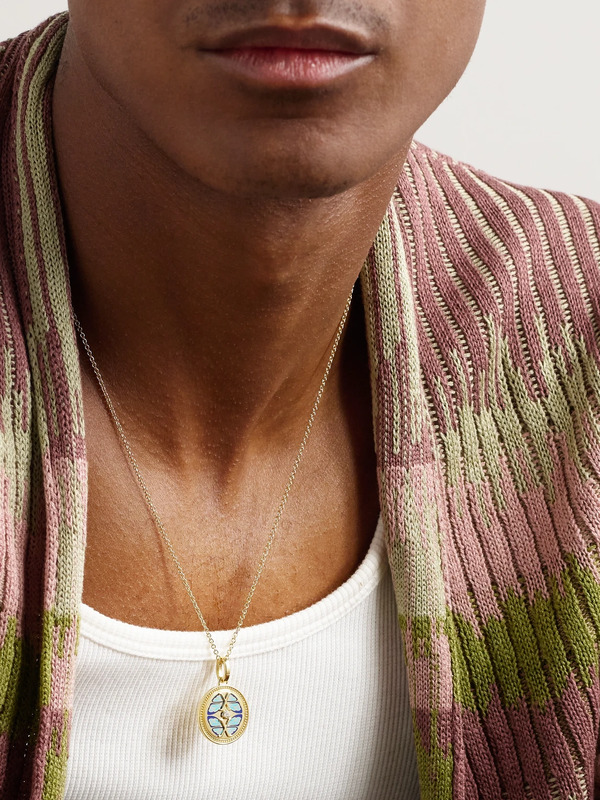  Foundrae - Reverie 18-karat Gold, Diamond And Ceramic Pendant - Men - Gold 