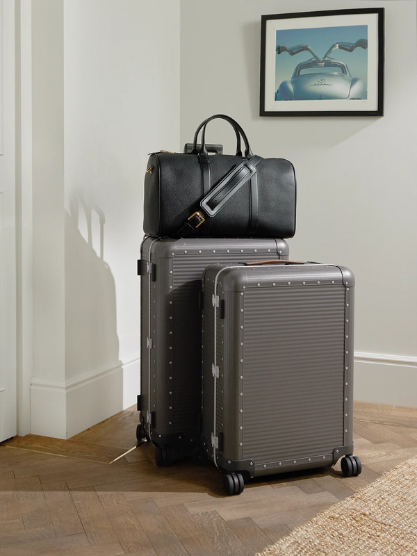  Fpm Milano - Bank Spinner 68cm Leather-trimmed Aluminium Suitcase - Men - Gray 