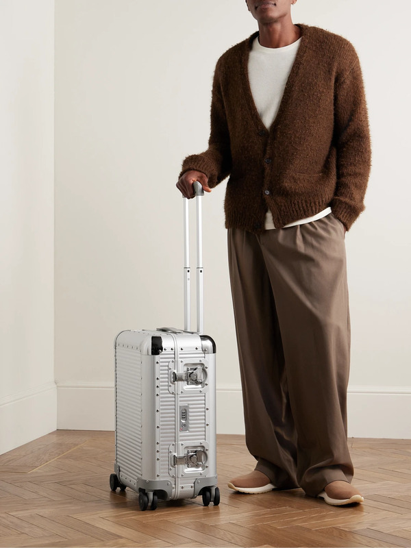  Fpm Milano - Bank Spinner 55cm Rubber-trimmed Aluminium Suitcase - Men - Silver 
