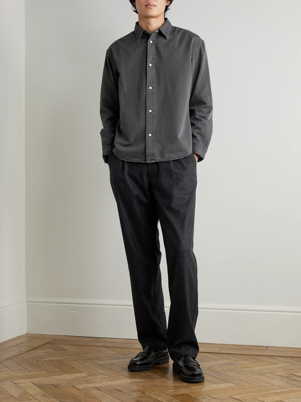  Frame - Classic Cotton Shirt - Men - Gray - S 