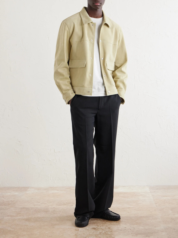  Frame - Suede Trucker Jacket - Men - Neutrals - S 