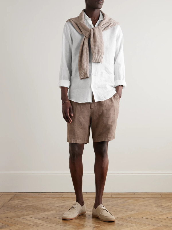  Frescobol Carioca - Linen Shirt - Men - White - S 
