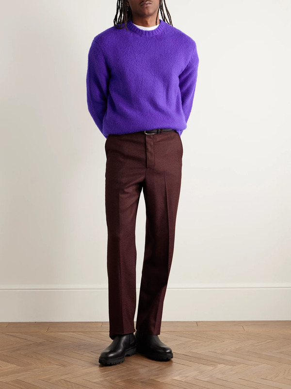  Gabriela Hearst - Harold Slim-fit Straight-leg Wool And Cashmere-blend Twill Suit Trousers - Men - Burgundy - It 46 