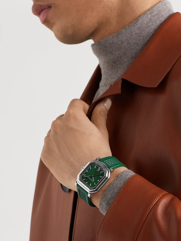  Gerald Charles - Maestro 2.0 Ultra-thin Automatic 39mm Stainless Steel And Rubber Watch, Ref. No. Gc2.0-a-02 - Men - Green 