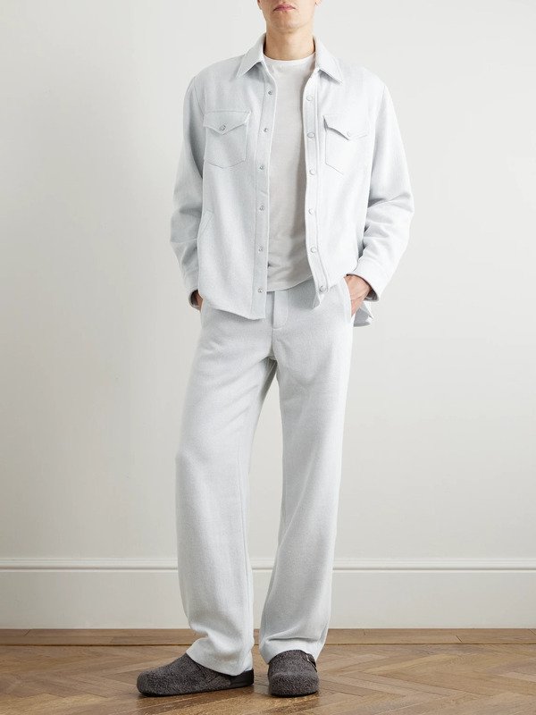  God's True Cashmere - Explorer Straight-leg Cashmere And Cotton-blend Twill Trousers - Men - White - Xs 