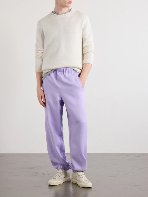  God's True Cashmere - Linen Drawstring Sweatpants - Men - Purple - S 