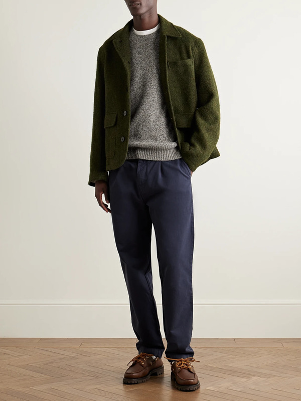  Hartford - Wool Sweater - Men - Gray - S 