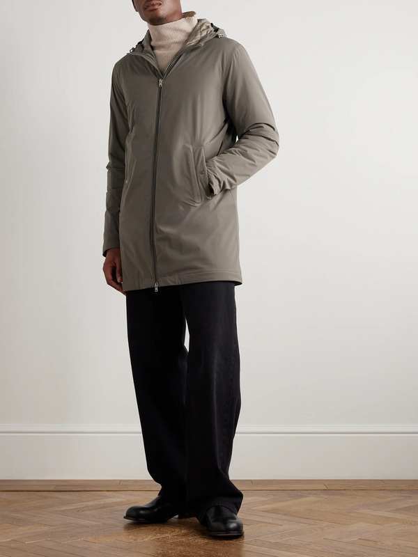  Herno - Padded Shell Hooded Parka - Men - Brown - It 48 