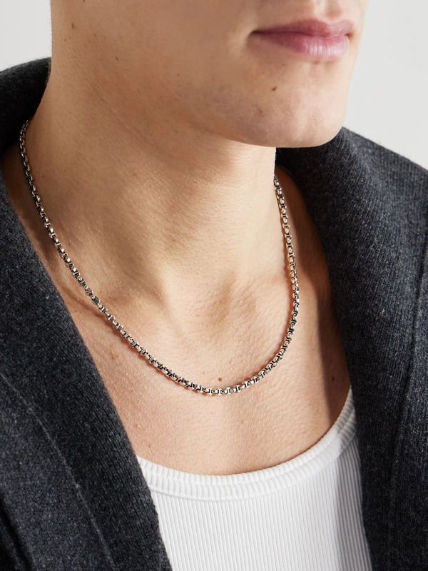  Hoorsenbuhs - Micro Open-link™ Sterling Silver Chain Necklace - Men - Silver 
