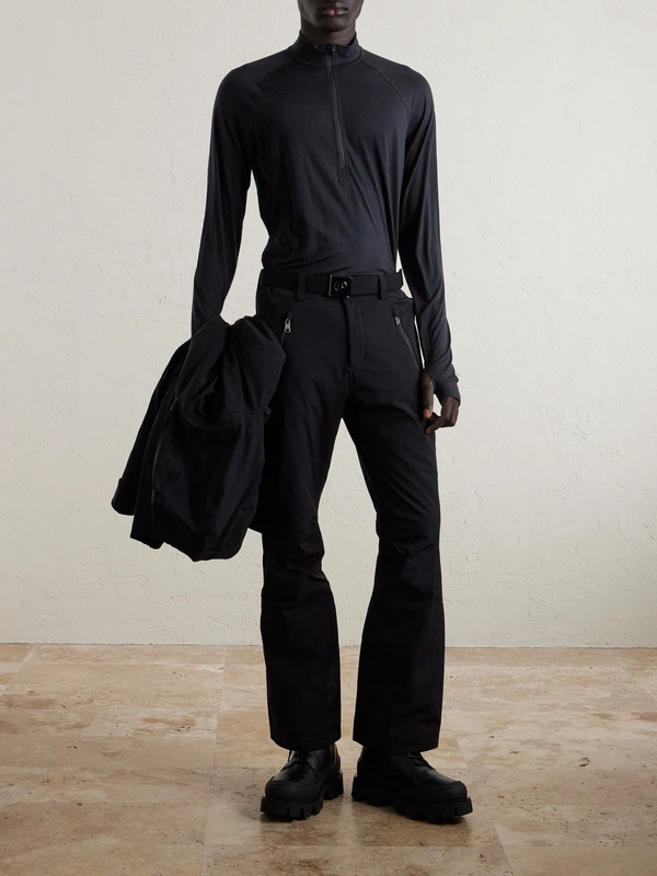  Houdini - Desoli Solid Merino™ Half-zip Ski Base Layer - Men - Black - S 