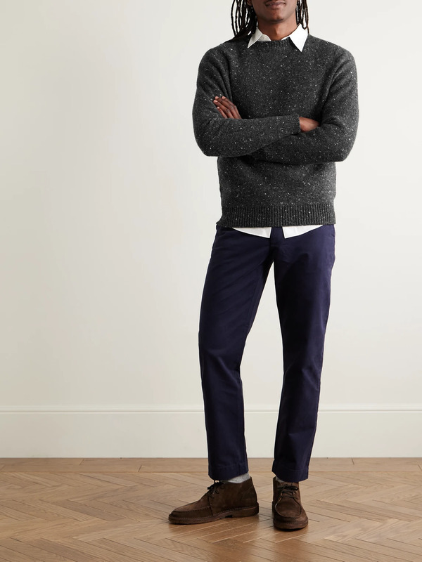  Inis Meáin - Merino Wool And Cashmere-blend Sweater - Men - Gray - M 