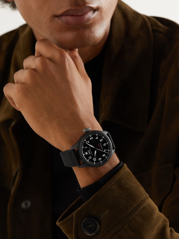  Iwc Schaffhausen - Big Pilot's Top Gun Automatic 43.8mm Ceramic And Textile Watch, Ref. No. Iwiw329801 - Men - Black 