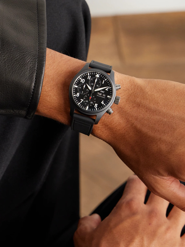  Iwc Schaffhausen - Pilot's Watch Automatic Chronograph 41mm Ceramic And Rubber Watch, Ref. No. Iwiw389401 - Men - Black 