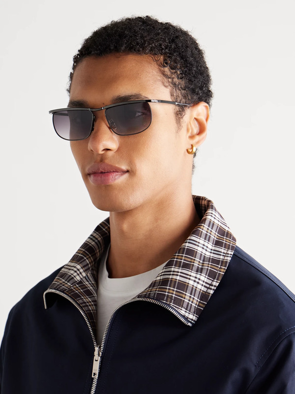  Jacques Marie Mage - Melville Rectangular-frame Beta Titanium Sunglasses - Men - Black 