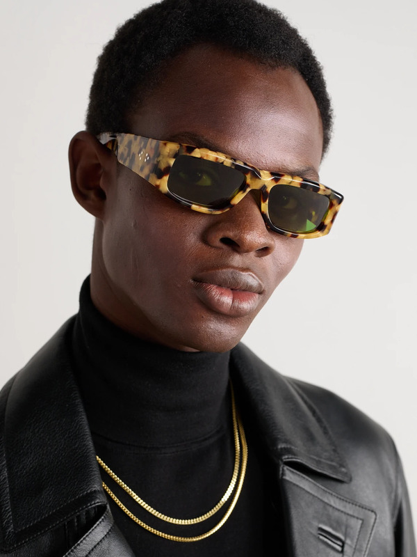 Jacques Marie Mage - Romi Rectangular-frame Tortoiseshell Acetate Sunglasses - Men - Tortoiseshell 