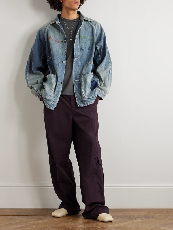  Kapital - Cactus Embroidered Denim Jacket - Men - Blue - 3 