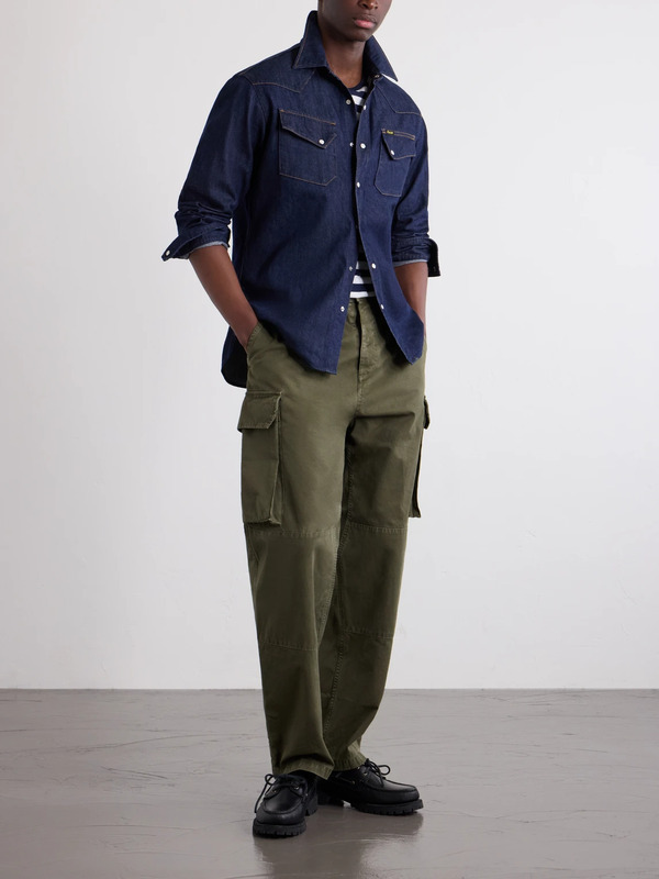  Kapital - Denim Western Shirt - Men - Blue - 2 