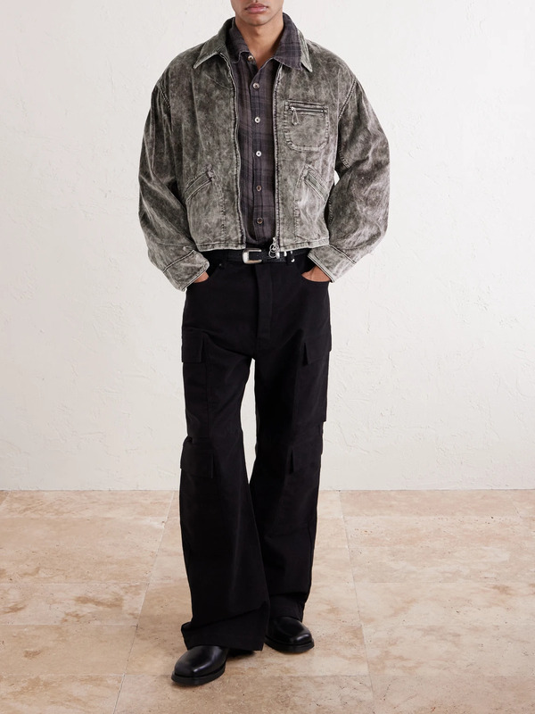  Kapital - Hunter Drizzle Cotton-velvet Blouson Jacket - Men - Black - 2 