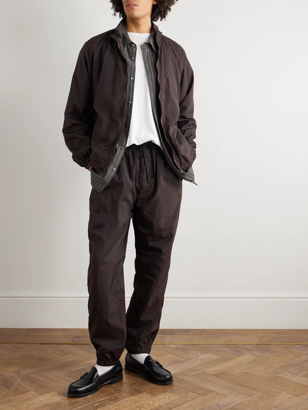  Kaptain Sunshine - Crinkled-shell Blouson Jacket - Men - Brown - 2 
