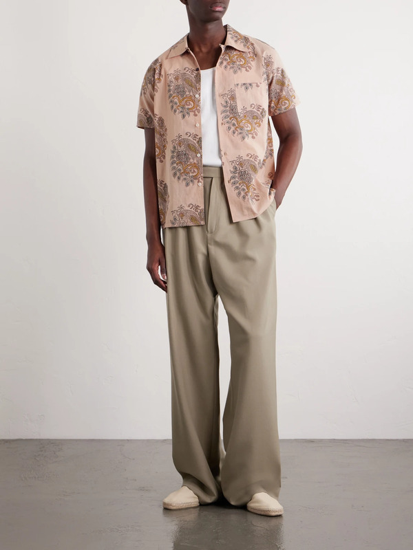  Kardo - Chintan Printed Cotton Shirt - Men - Neutrals - S 