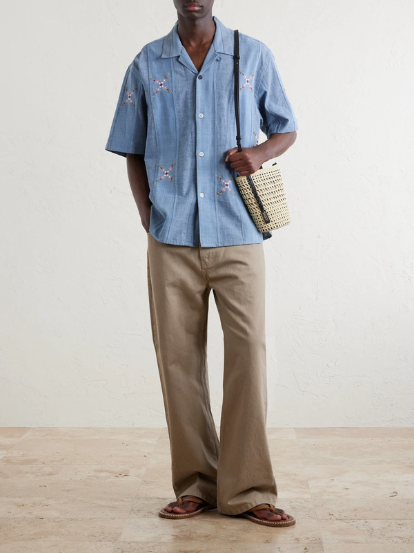  Kardo - Ronen Cotton Shirt - Men - Blue - S 