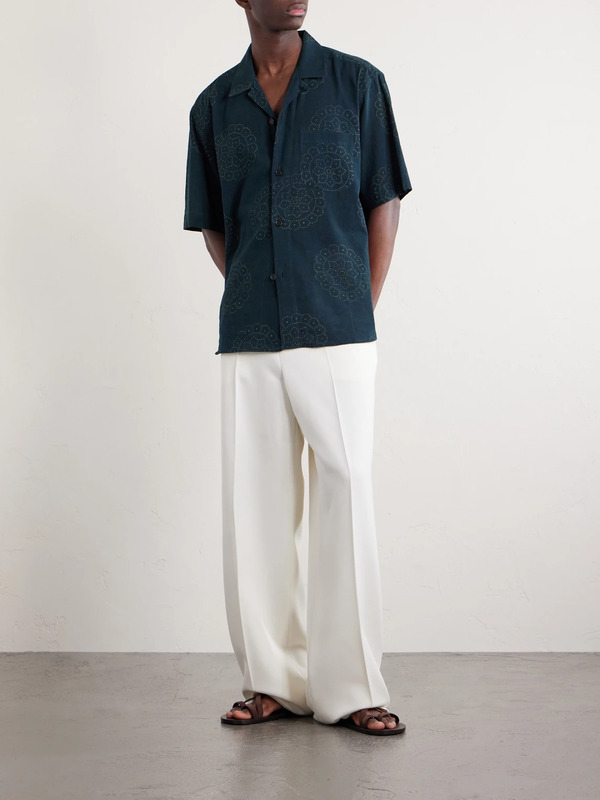  Kardo - Ronen Cotton Shirt - Men - Blue - S 